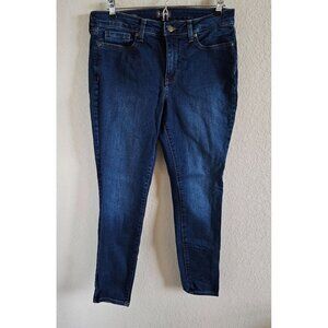 NYDJ Size 8 Jeans "AMI Skinny" Ankle Lift & Tuck Technology Dark Stretch Slimmin
